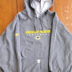 Green Bay Packers Pullover Hoodie by Reebok NFL Equipment Men's 2XL